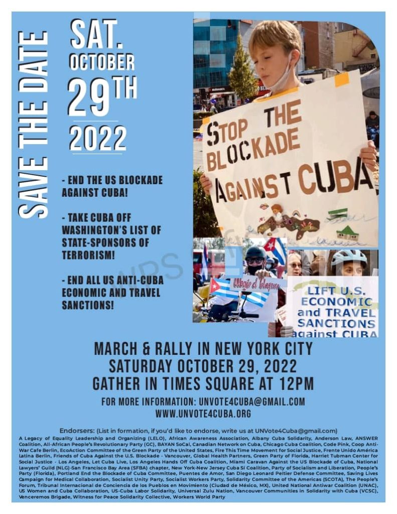 Oct. 29 March & Rally Flyer